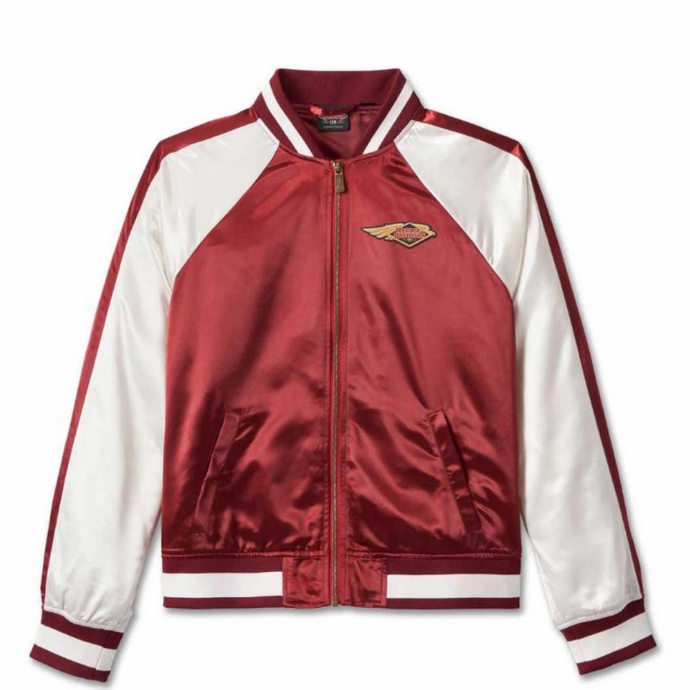 Harley-Davidson® Women's 120th Anniversary Colorblocked Bomber Jacket 97449-23VW